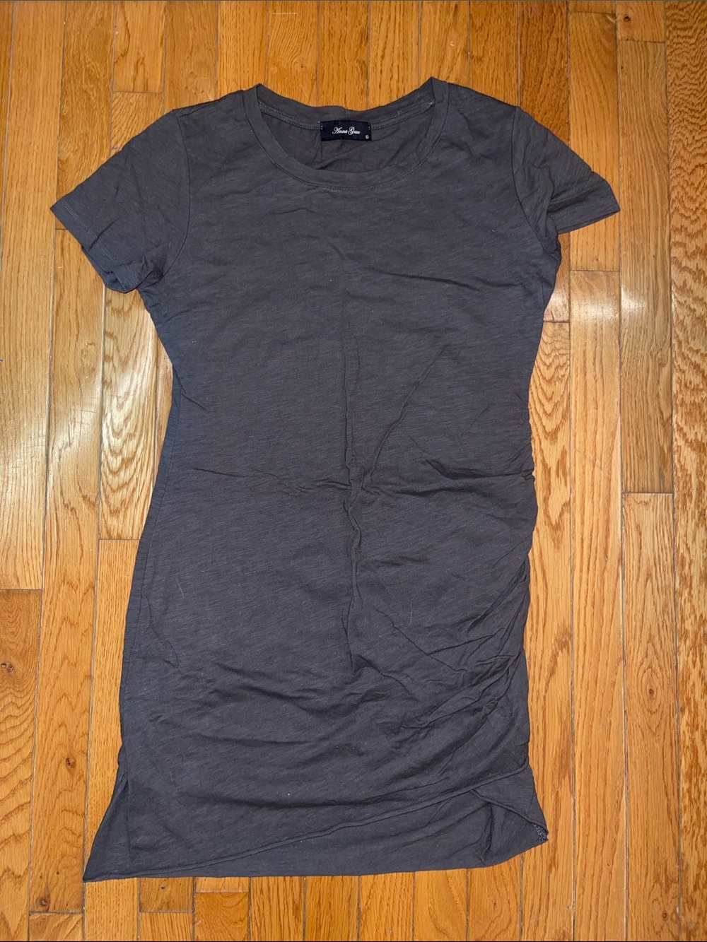 Women's Short-Sleeve Crewneck Tunic Dress